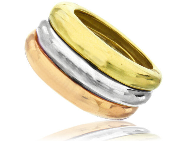 18k Tri-Color Gold Cartier Ring