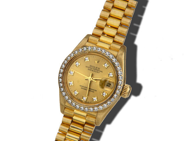 18K Yellow Gold Ladies Rolex President Watch