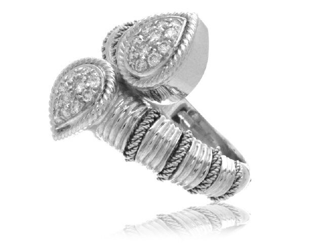 18KW BYPASS DIAMONDS RING
