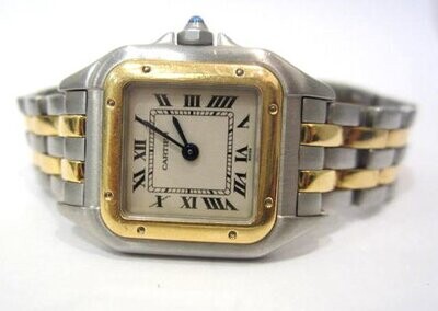 Cartier Panther Ladies Watch in 18K White Gold and S.S