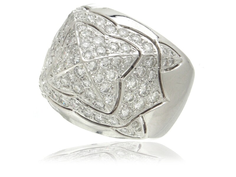 Dome style Gold and Diamond Ring