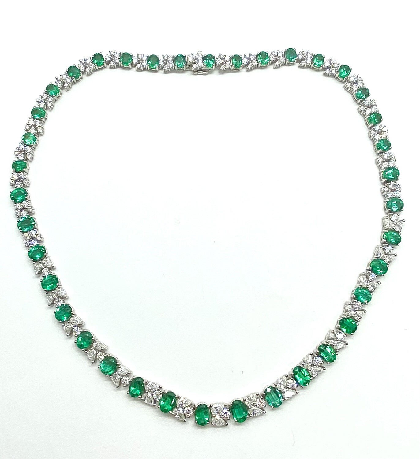 Estate Emerald and Diamond Necklace