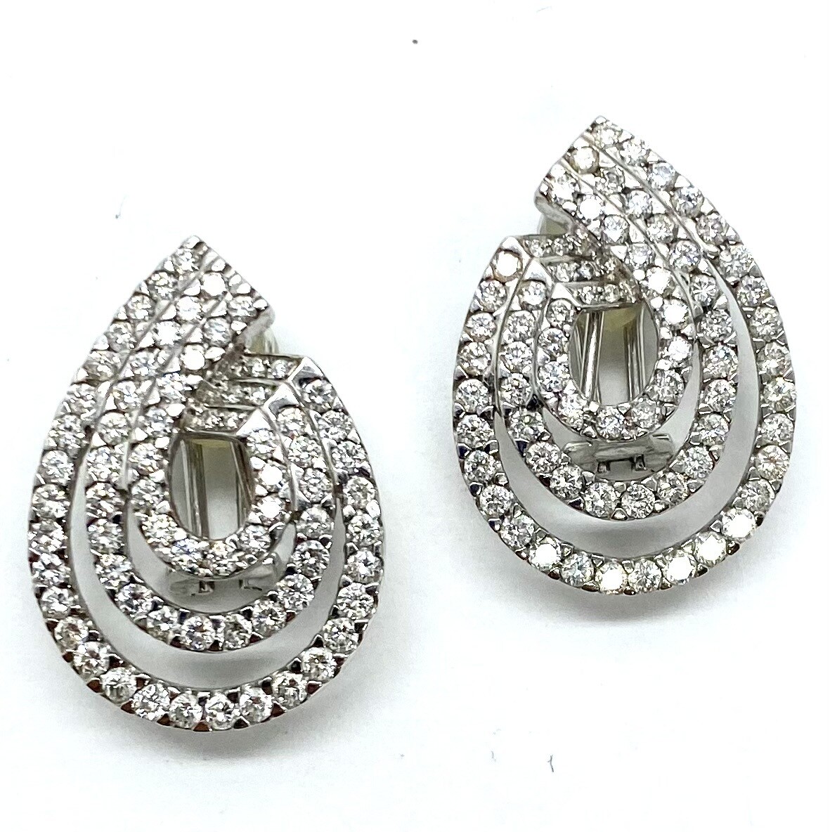 Estate Gold and Diamond Earrings