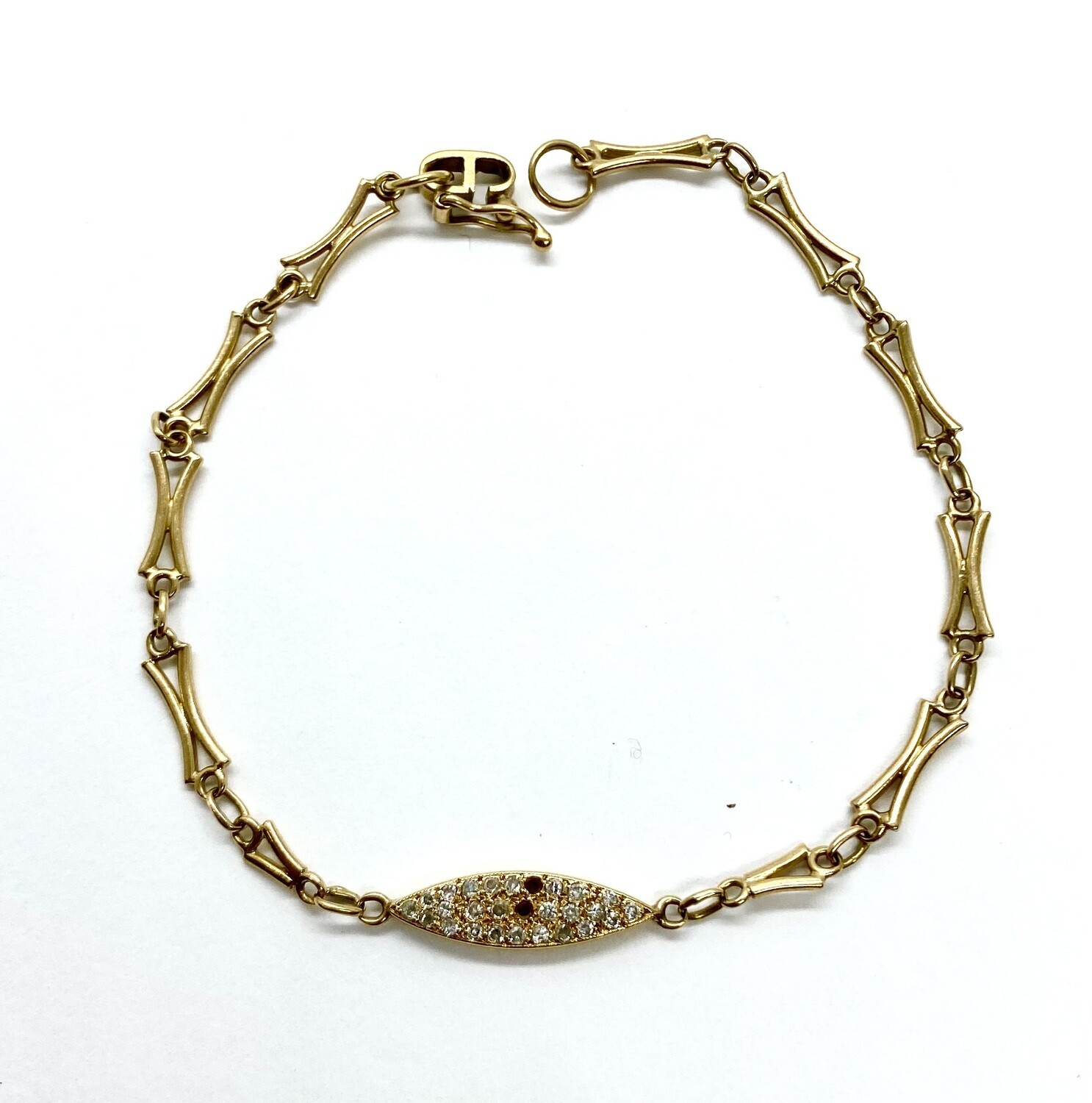 Estate Gold and Diamond Bracelet