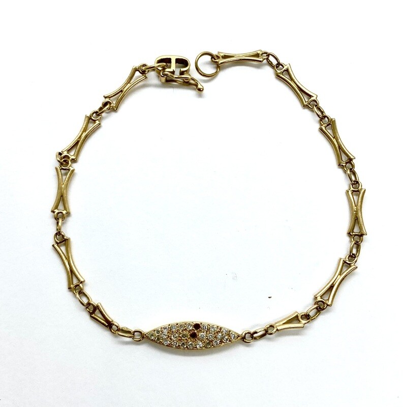 Estate Gold and Diamond Bracelet
