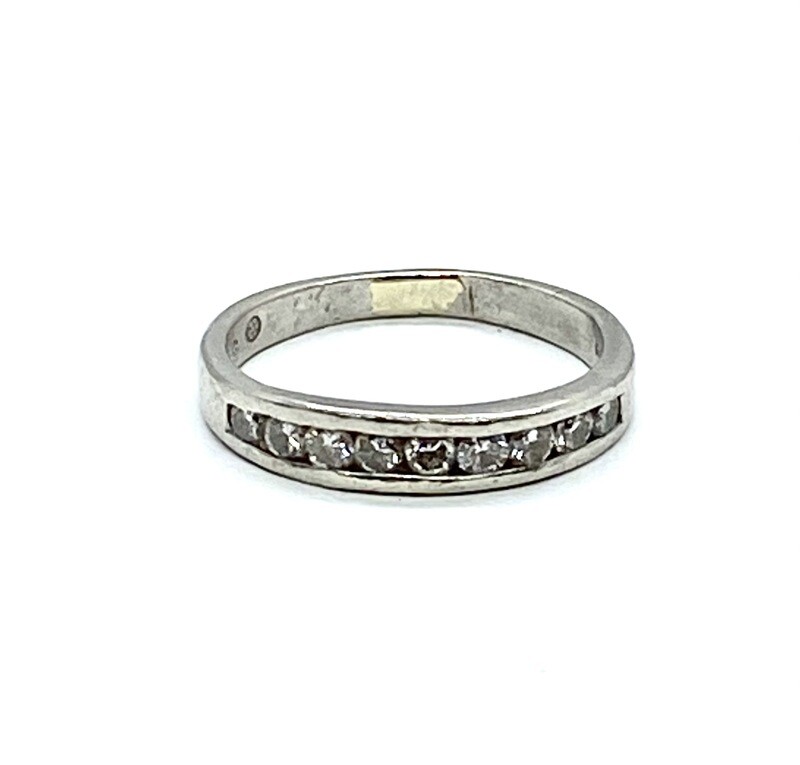 Estate Platinum Diamond Band Ring
