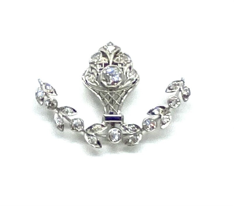 Antique Platinum and Diamonds Pendant