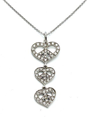 3-Hearts Diamond Necklace