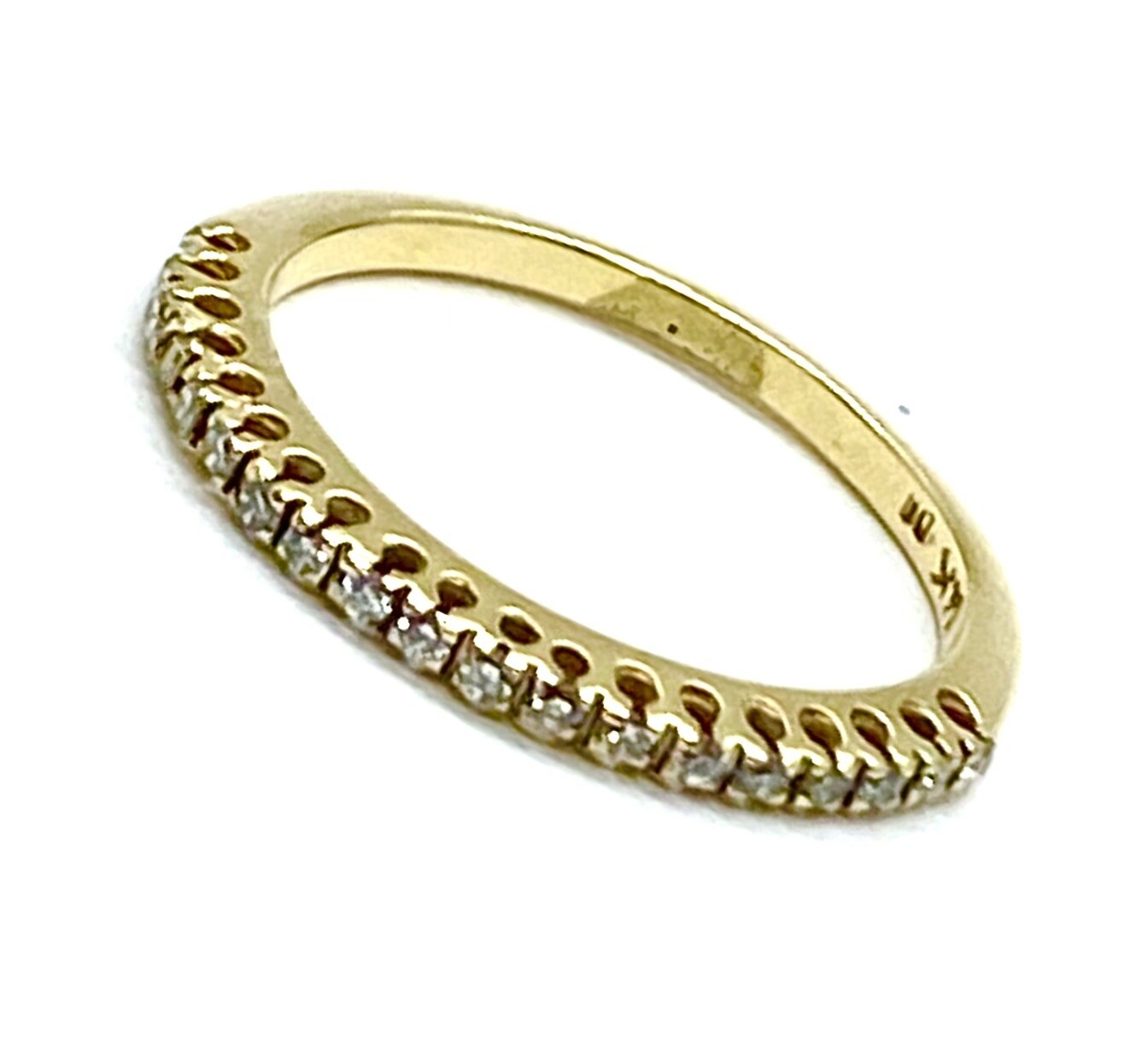 Yellow Gold and Diamond Band Ring