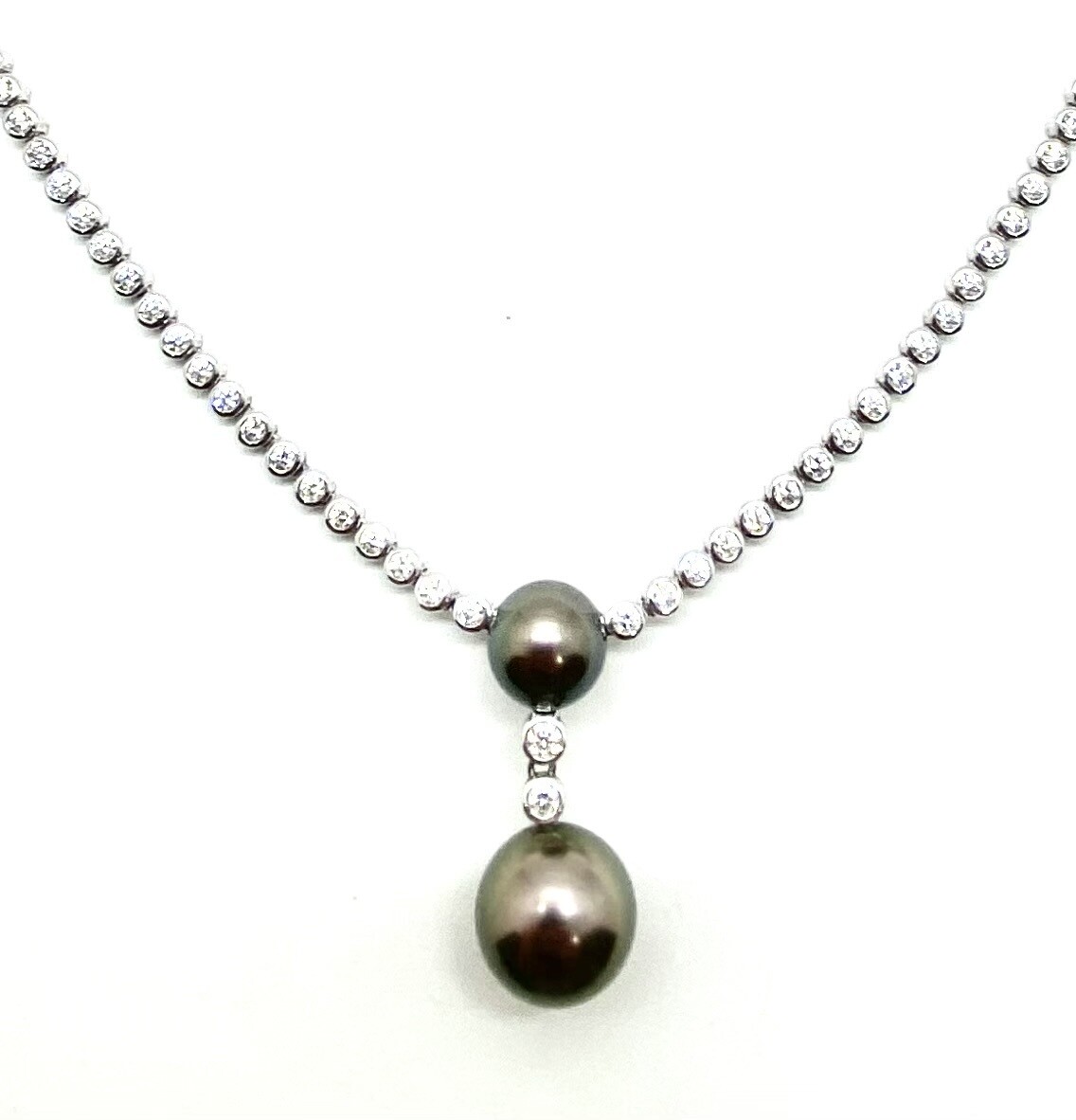 Mikimoto Pearl and Diamond Necklace