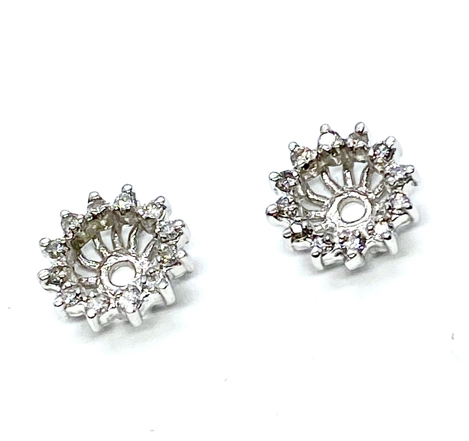 Diamond Jackets in White Gold