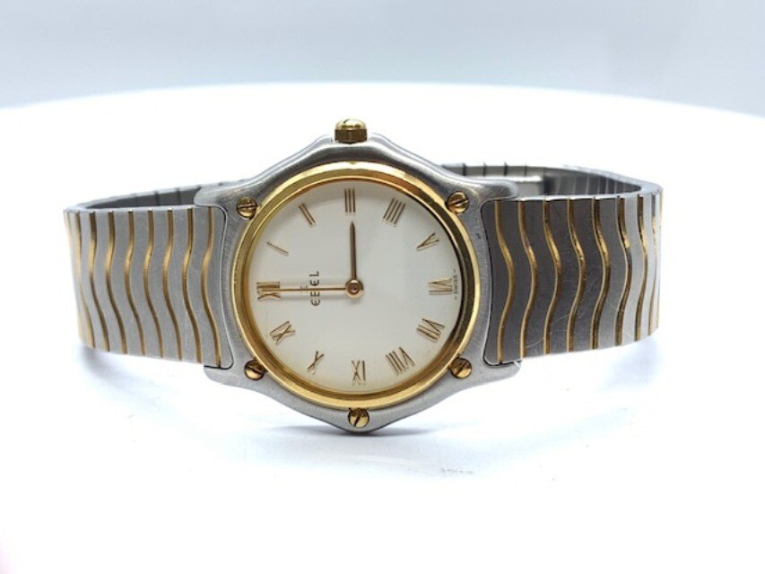 Ebel Sterling Silver and Gold Watch