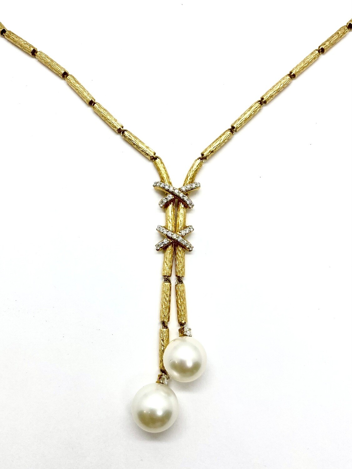 South Sea Pearl and Diamond Necklace