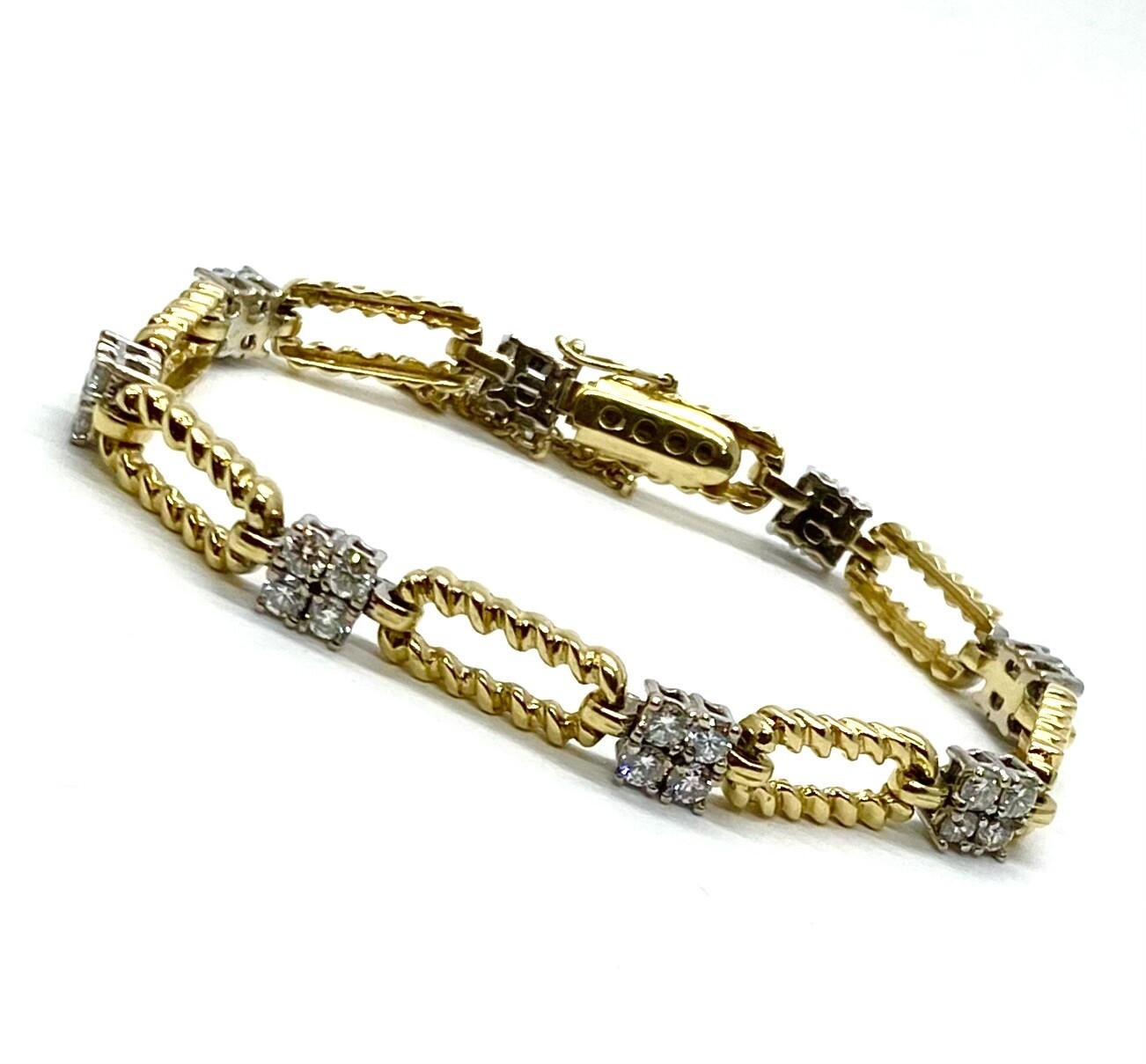 Estate Gold and Diamonds Bracelet