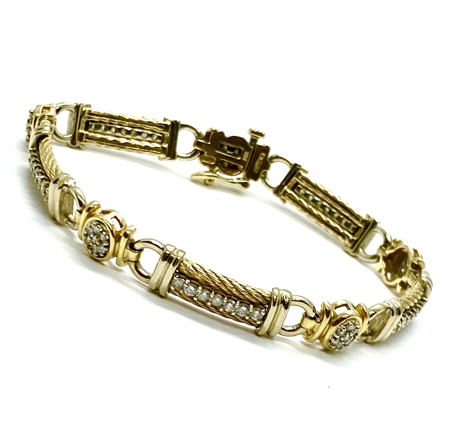 Estate Gold and Diamond Bracelet