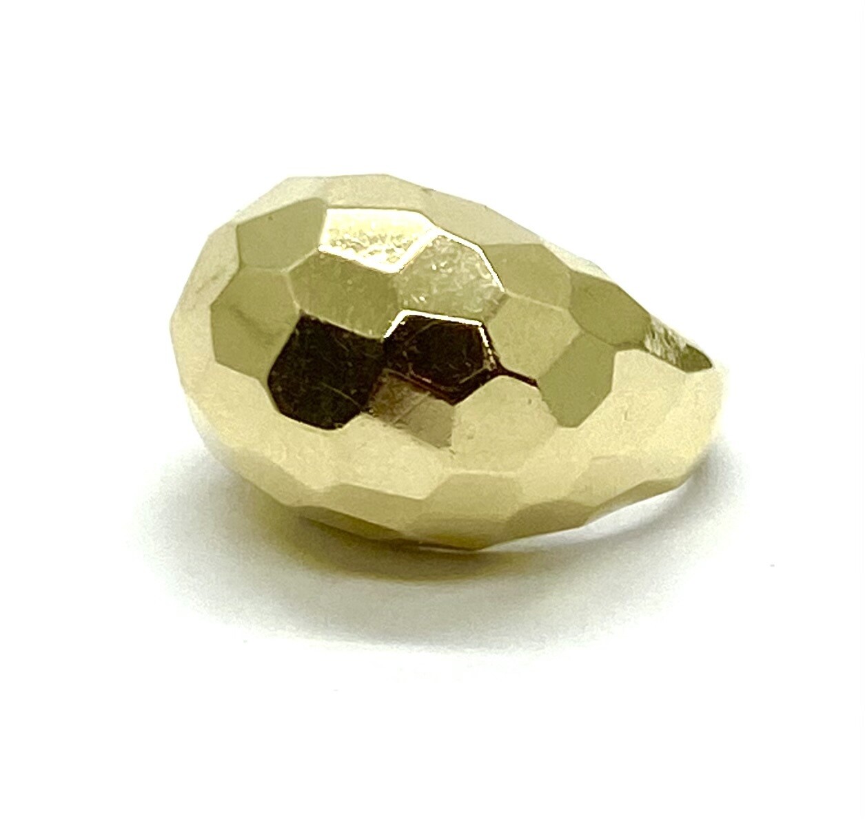 Estate Gold Faceted Ring