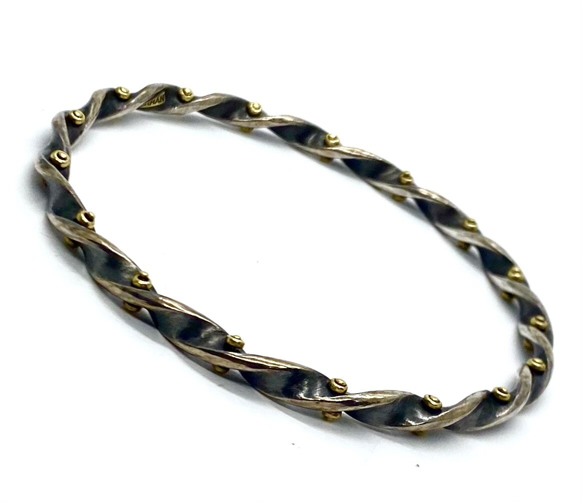 Gurhan Bangle in Silver and Gold