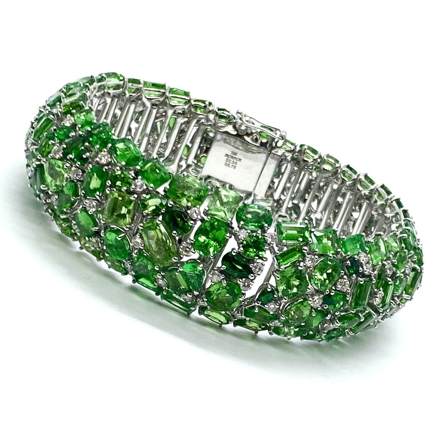 Tsavorite and Diamond Bracelet