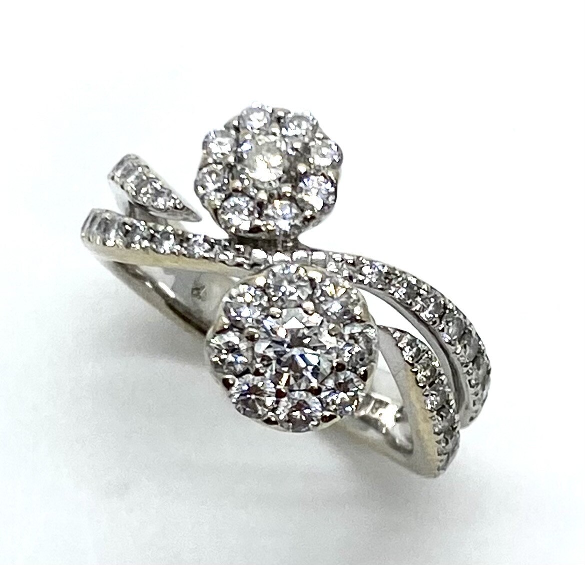 By Pass Diamond Ring