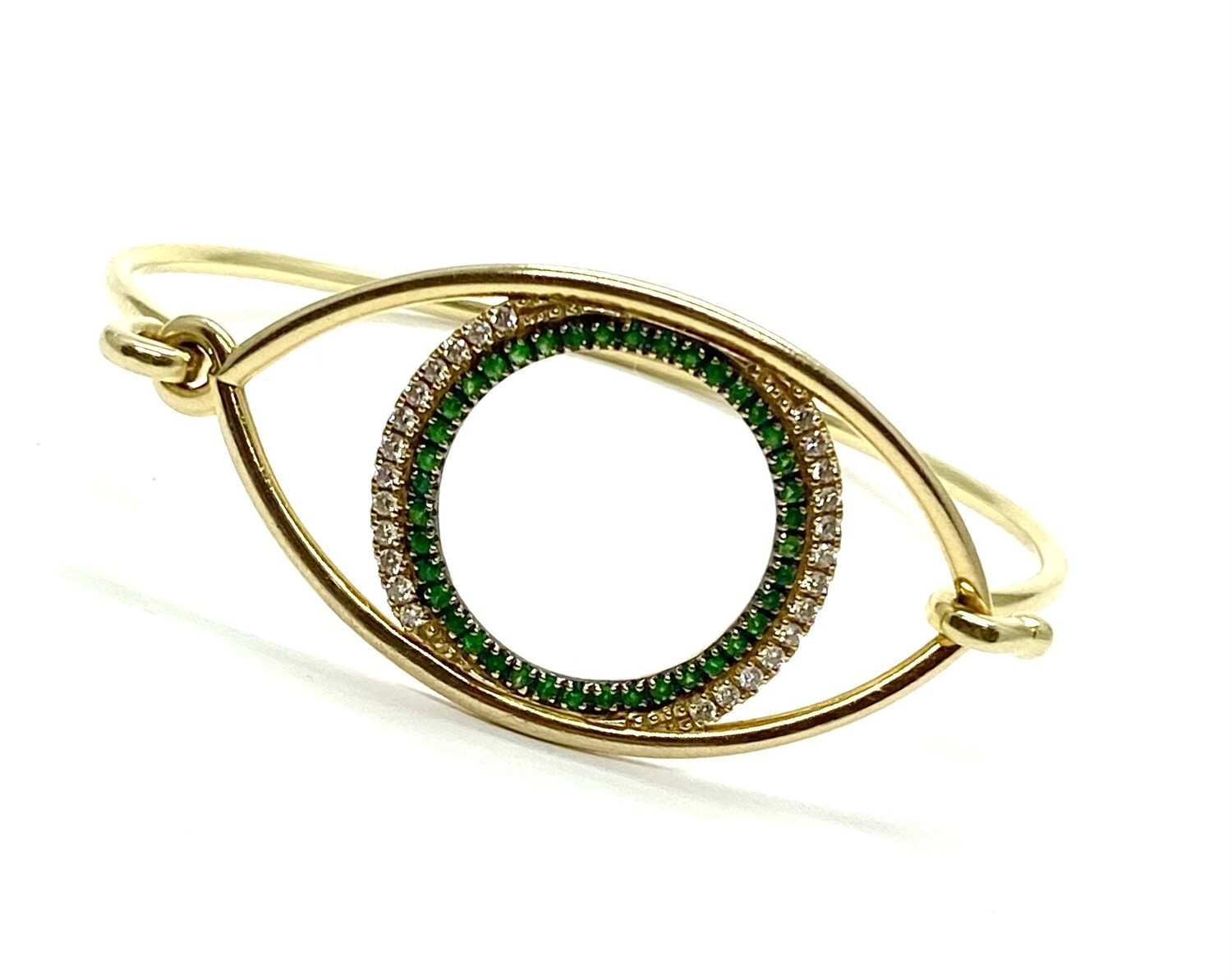 MARIANNA LEMOS Tsavorite and Diamond in Gold Bracelet