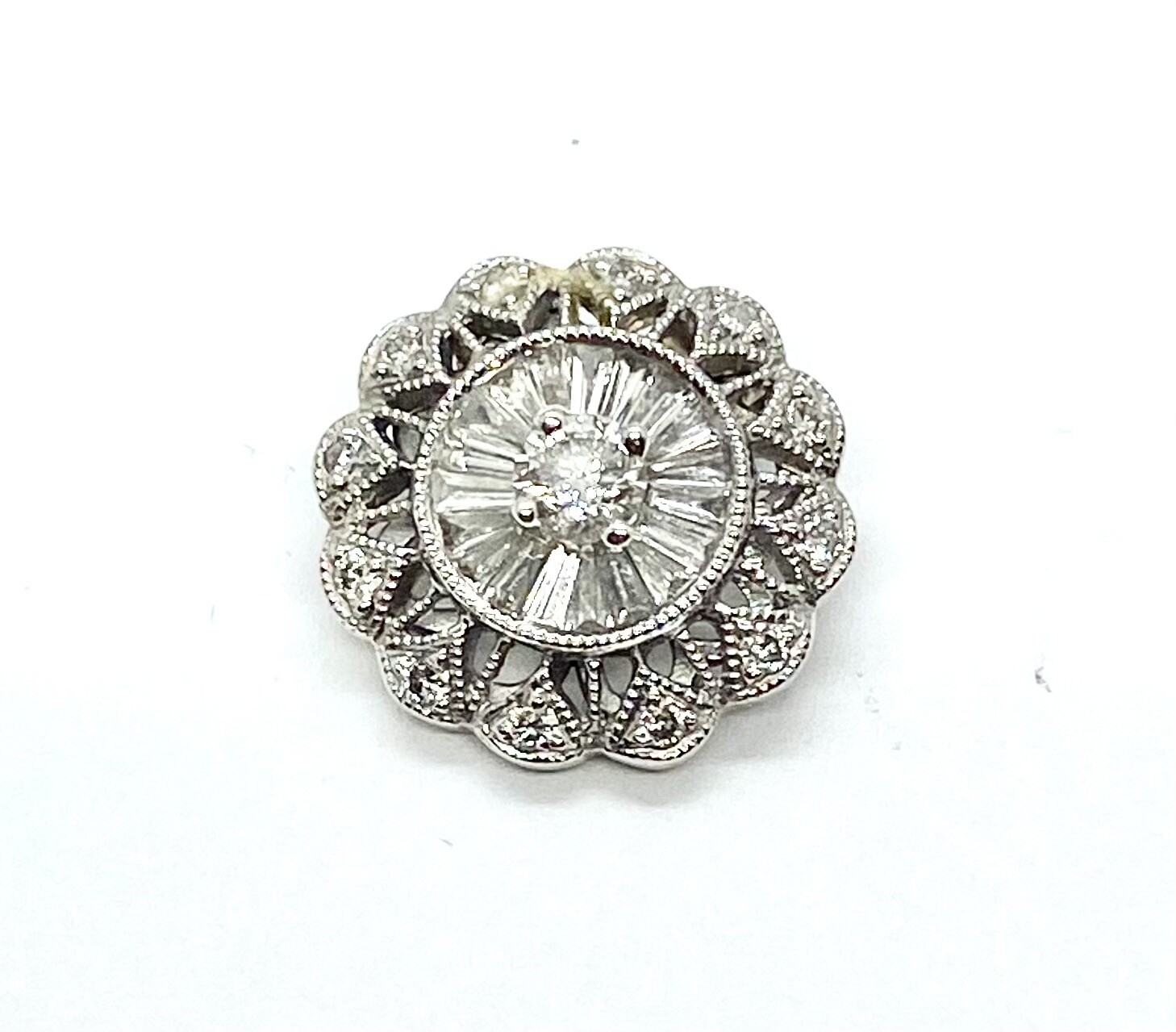 Estate Diamond and Gold Pendant
