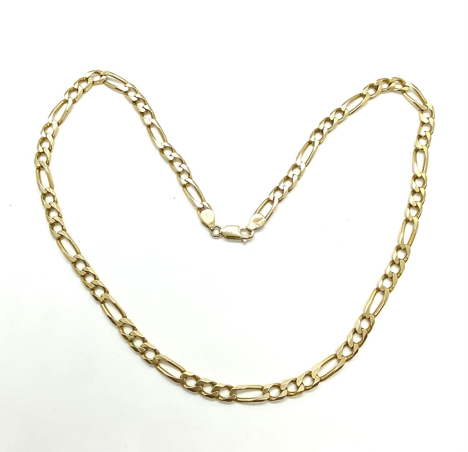 Estate Yellow Gold Figaro Chain