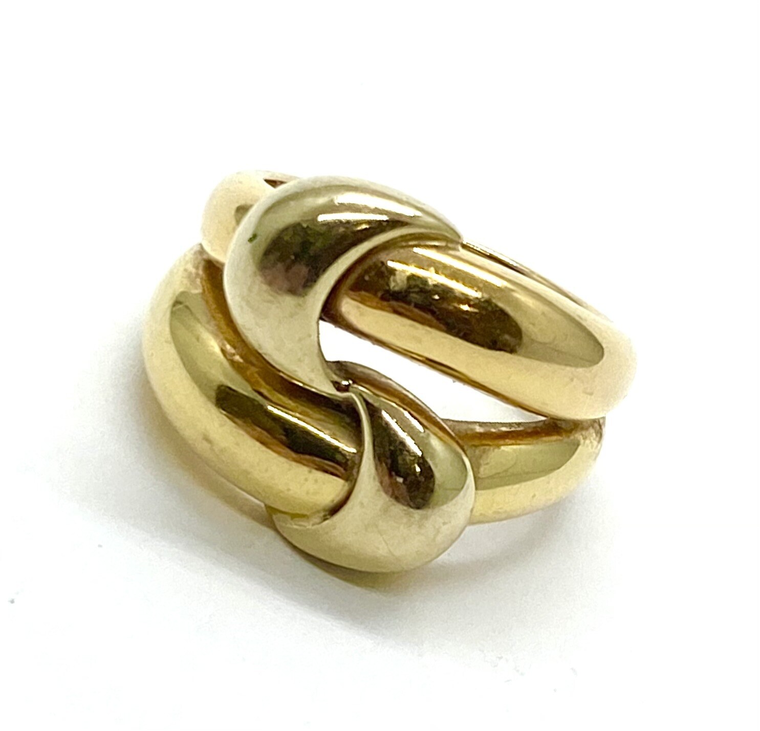 Yellow and Rose Gold double knot Ring