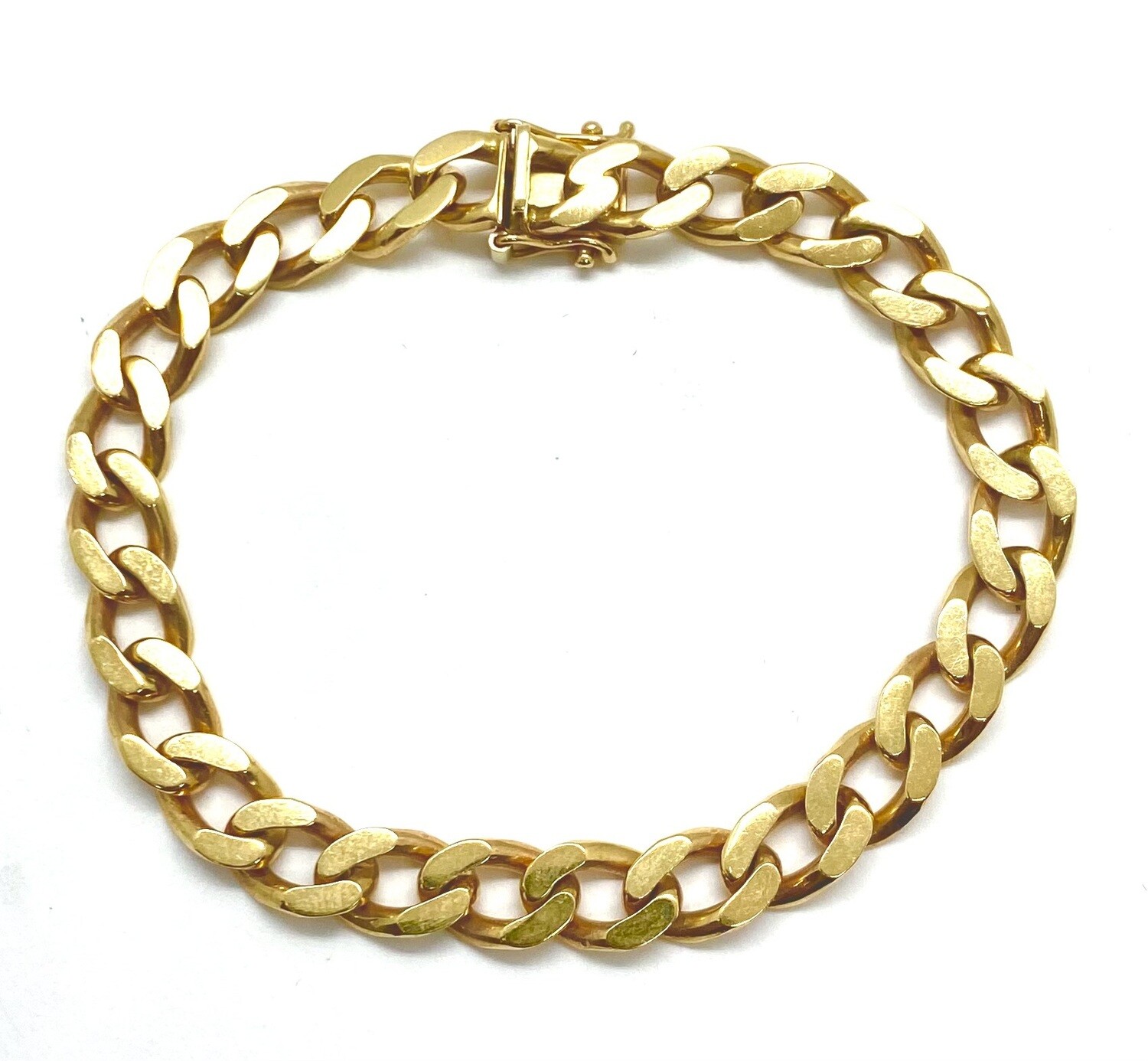 Cuban link solid Gold Bracelet