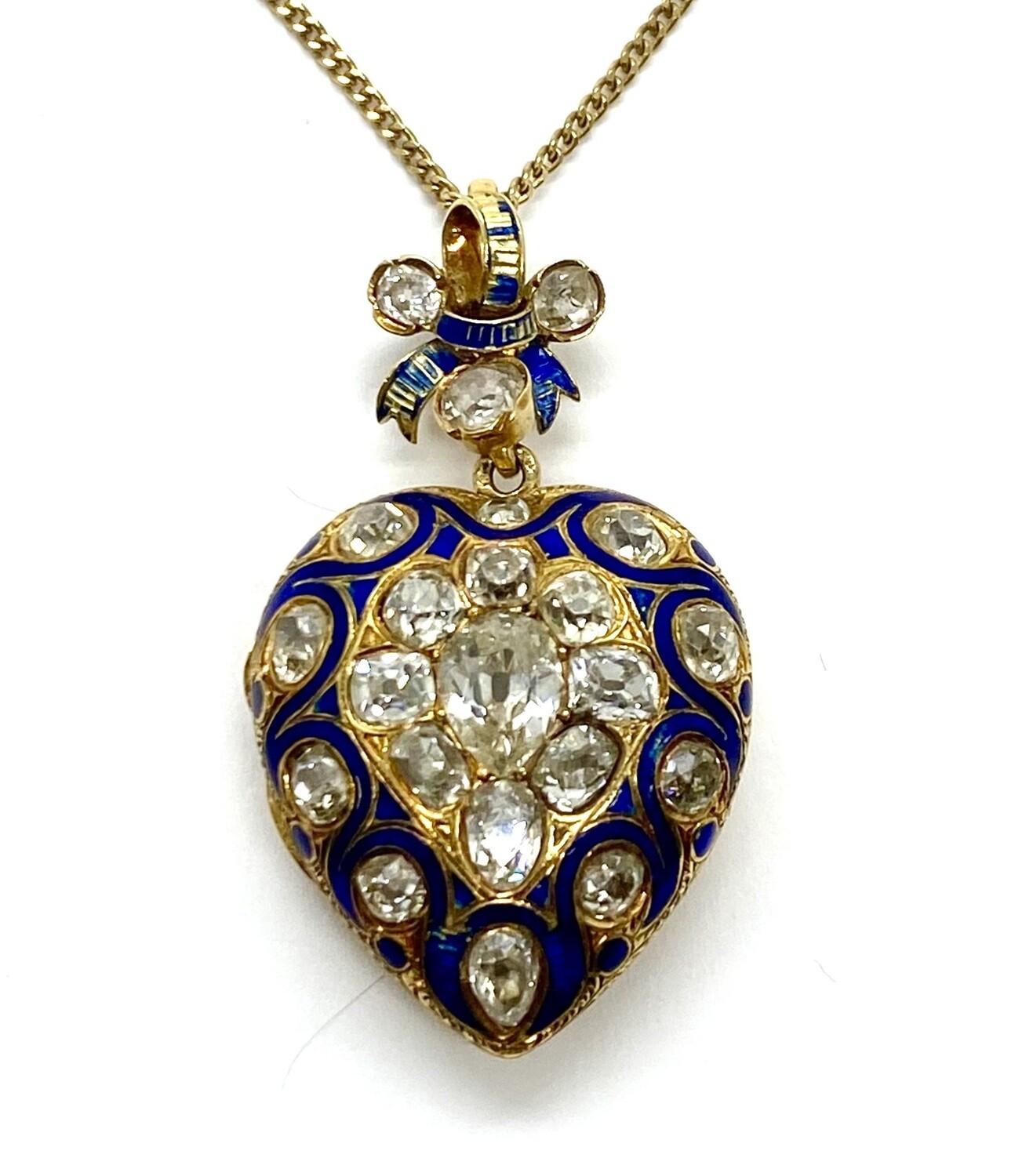 French Victorian Gold & Diamond Locket