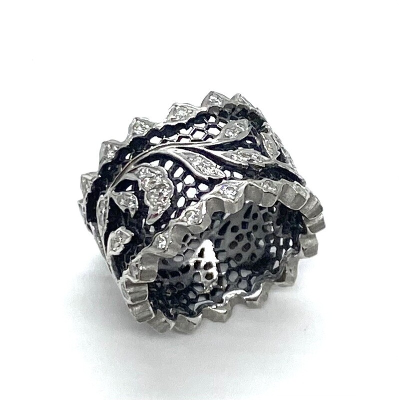Lattice Diamond Band Ring Lattice Diamond Band Ring