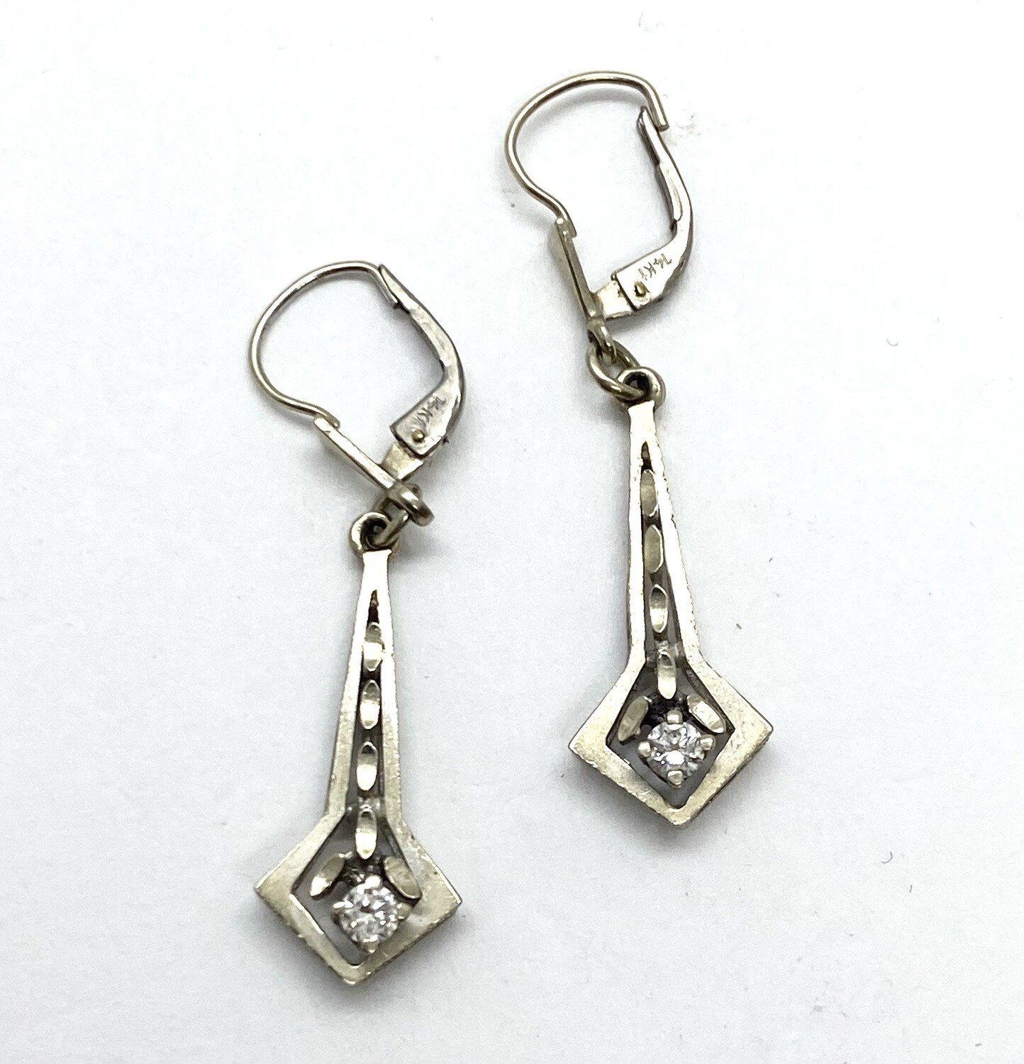 Diamond Dangling Earrings