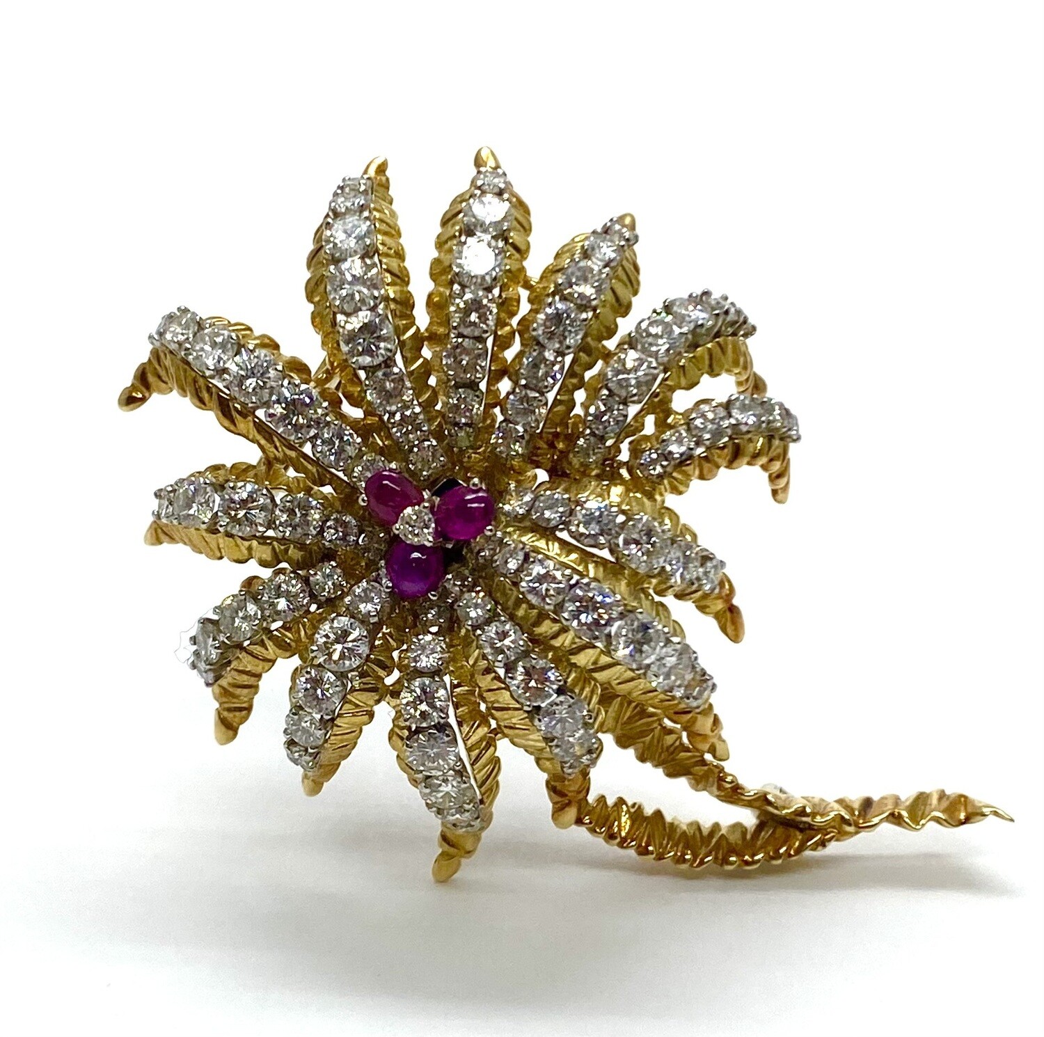 Vintage Gold and Diamond Pin / Brooch