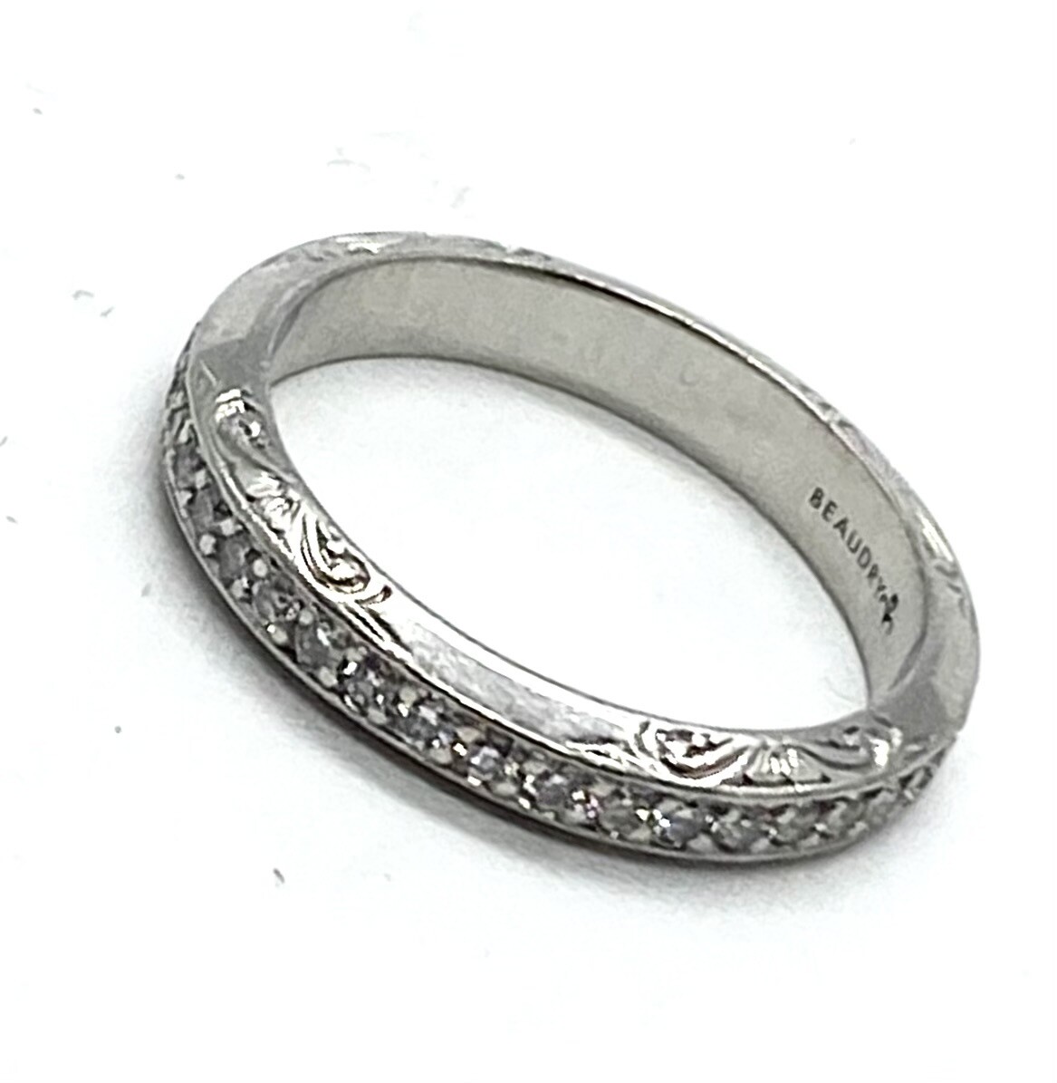 Michael Beaudry Platinum and Diamond Eternity Ring