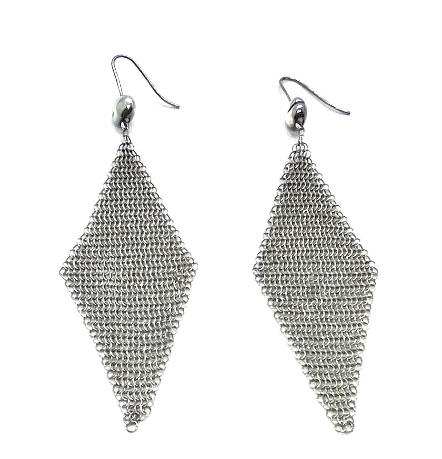 Tiffany & Co. Elsa Peretti 1981 Sterling Silver Mesh Earrings