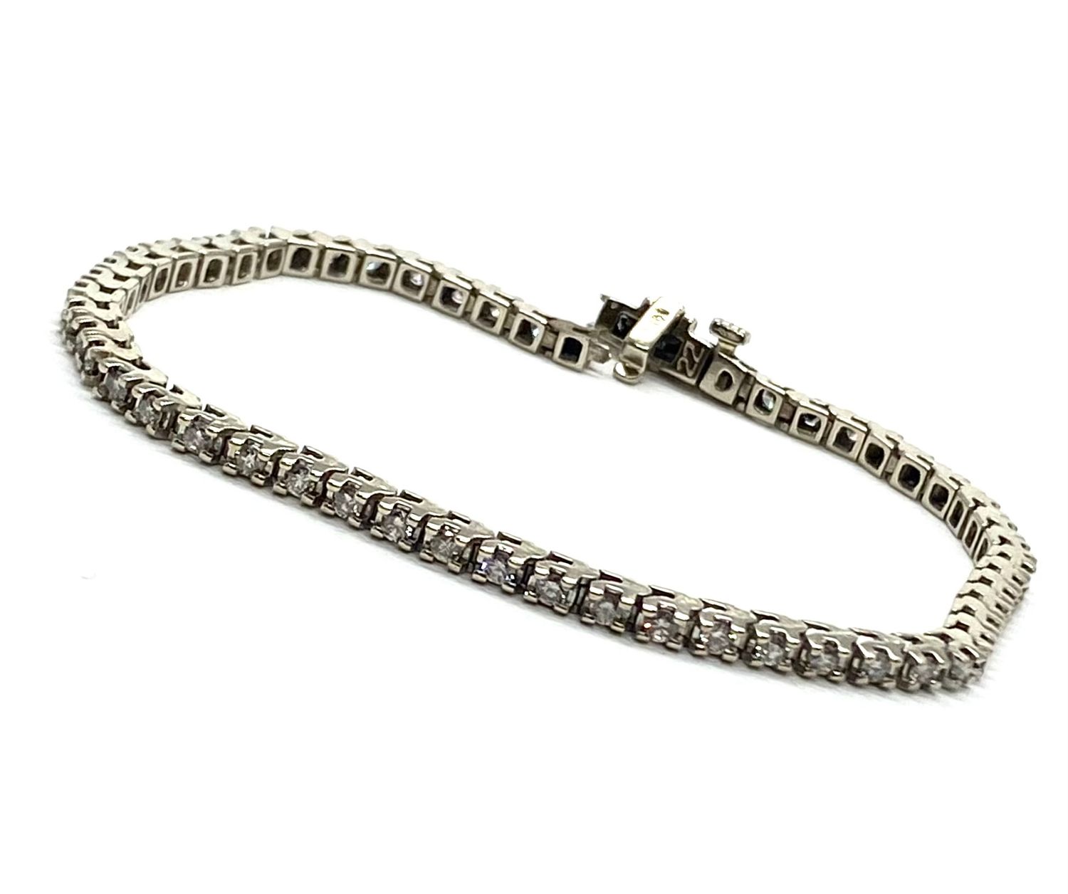Diamond Tennis Bracelet in 14K White Gold