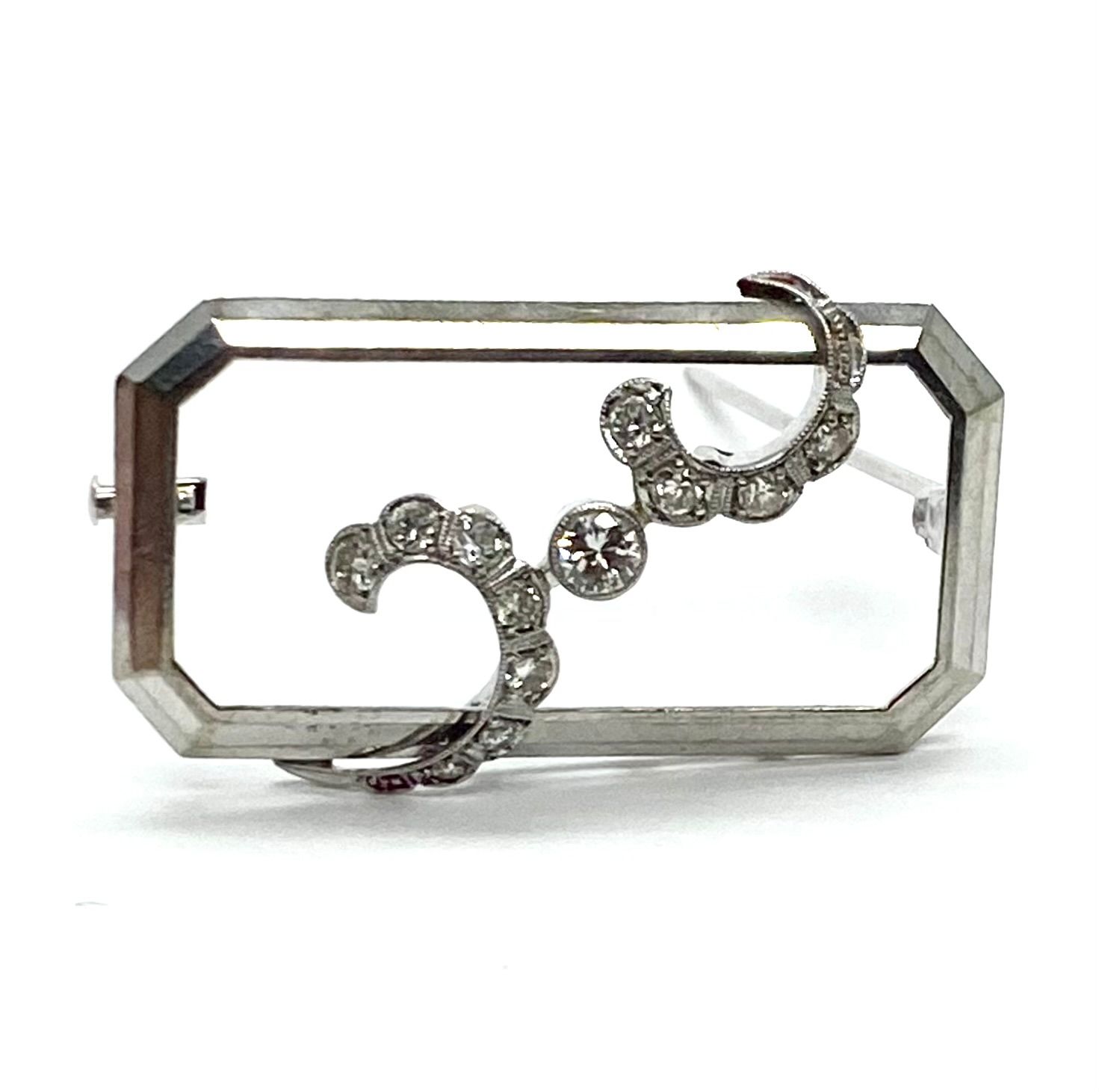 Art Deco Diamond Pin