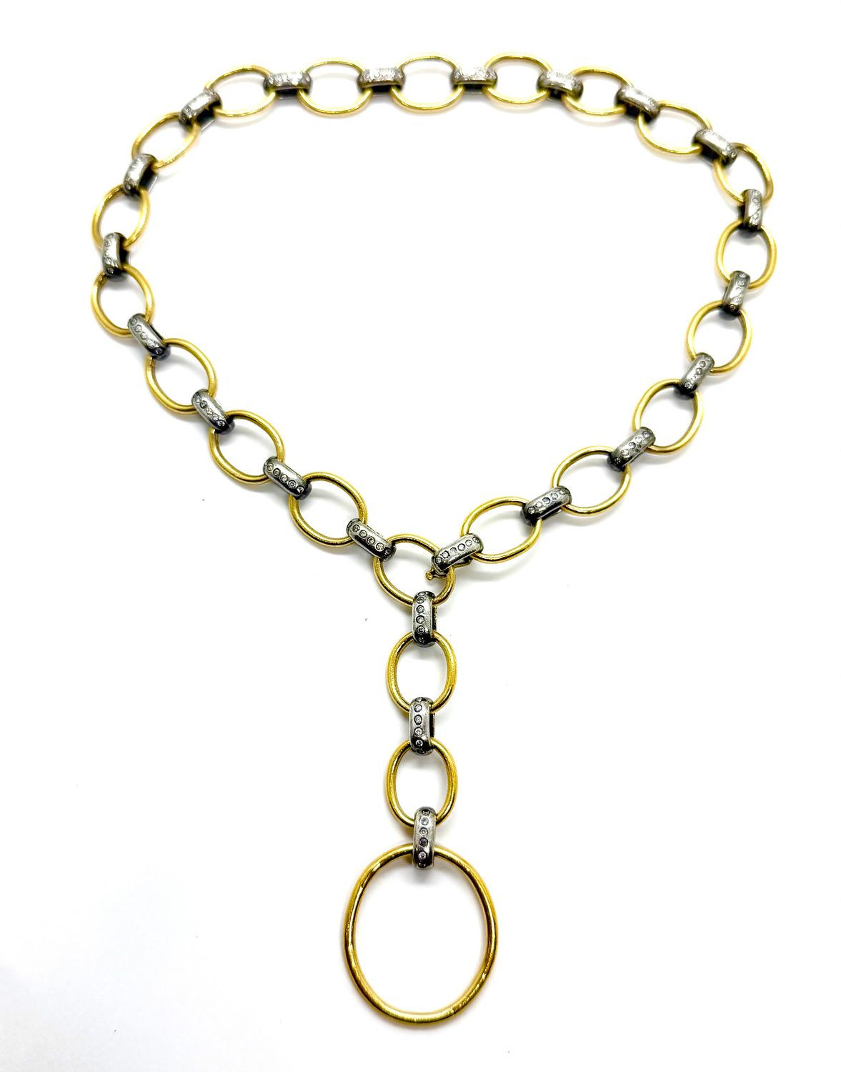 Yossi Harari, Rachael,  Toggle Necklace in 24K Yellow Gold
