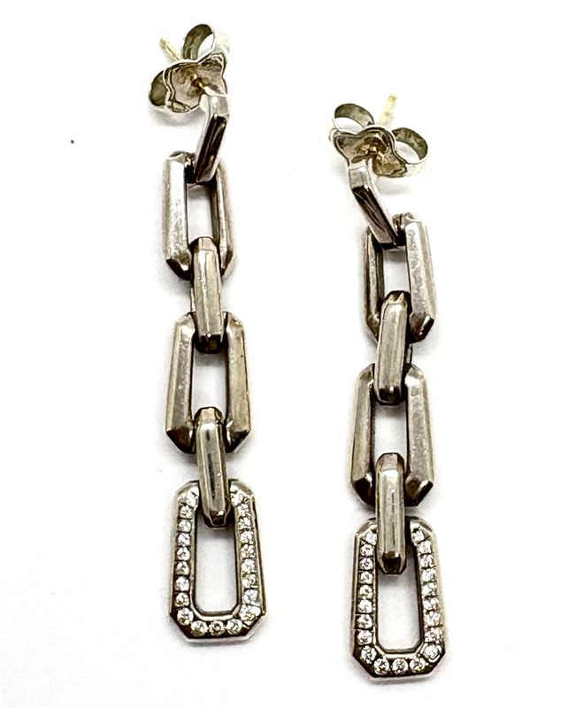 DAVID YURMAN Novella Pave Diamond Drop Earrings