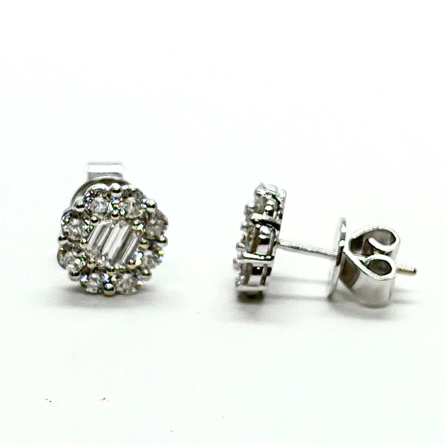 Mystery 1.40cts Diamond Stud Earrings