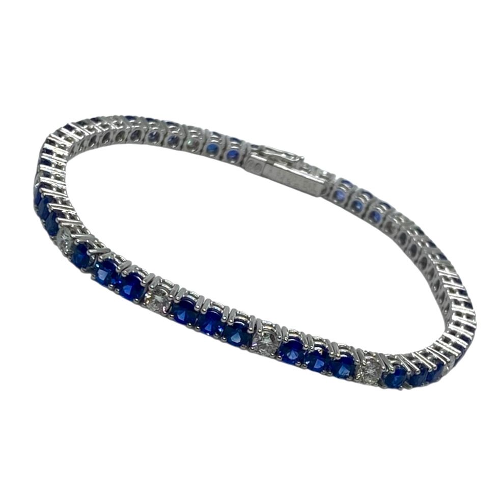 Gubelin Sapphire and Diamond Bracelet