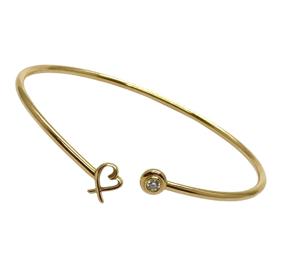 Tiffany & Co. Paloma Picasso Loving Heart Diamond Bangle