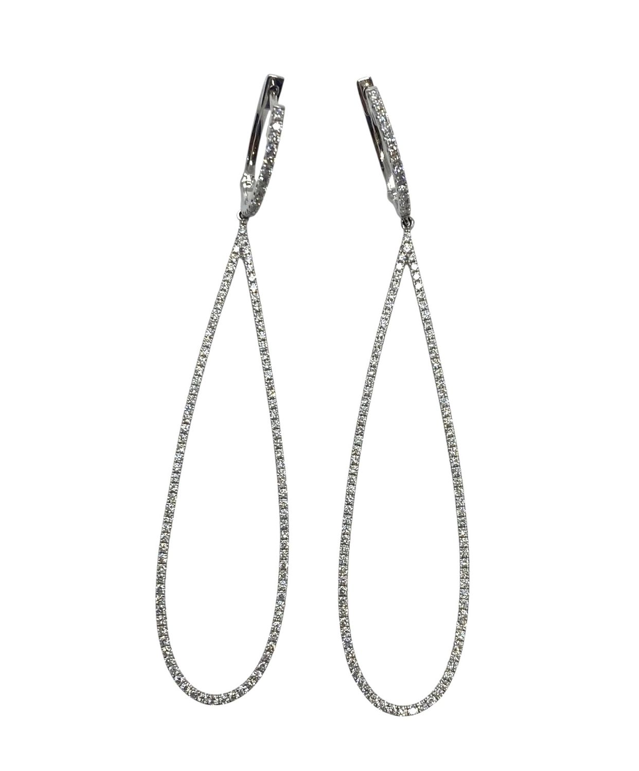 Diamond and White Gold Earrings