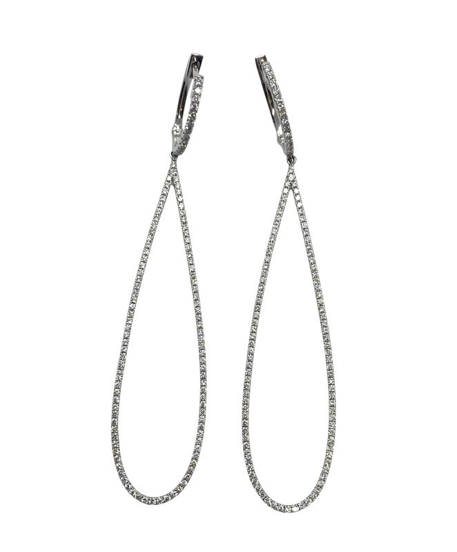 Diamond and White Gold Earrings