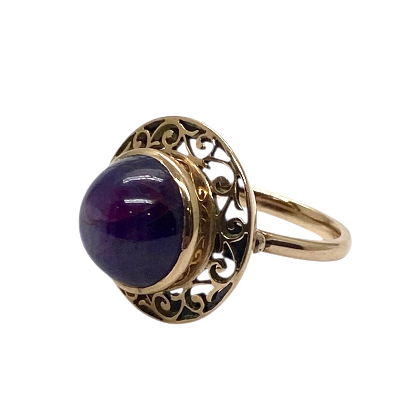 Star Ruby Ring in Rose Gold
