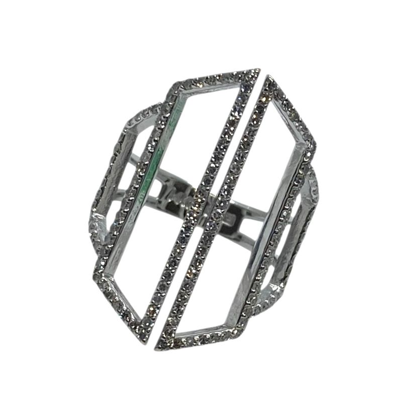 Stylish White Gold and Diamond Effy Ring Stylish White Gold and Diamond Effy Ring