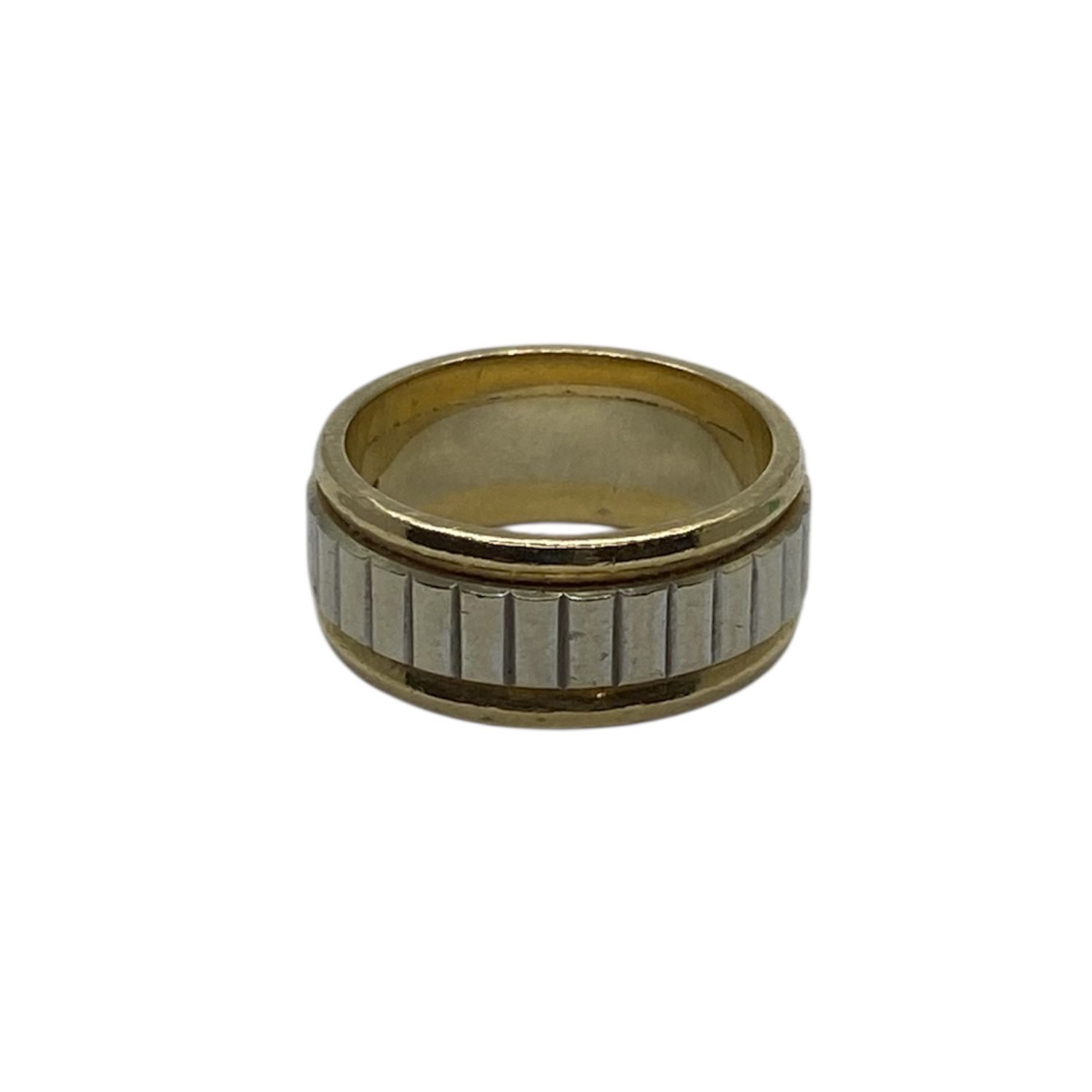Estate Yellow and White Gold Band Ring Size 6
