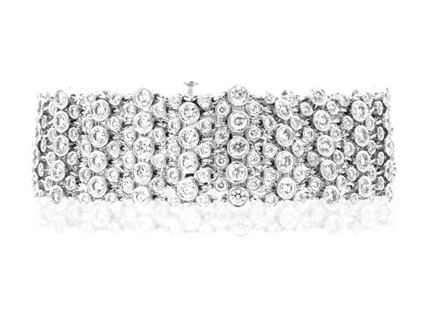18K White Gold Diamond Bracelet