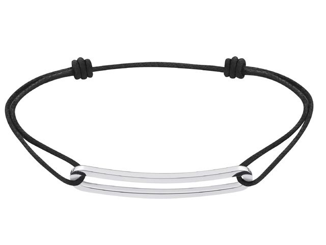 18K W/G MAILLON SLIM CHORD BRACELET
