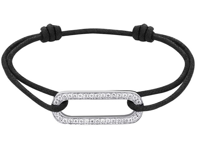 18K S/C MAILLON L OB & DIAMOND BRACELET