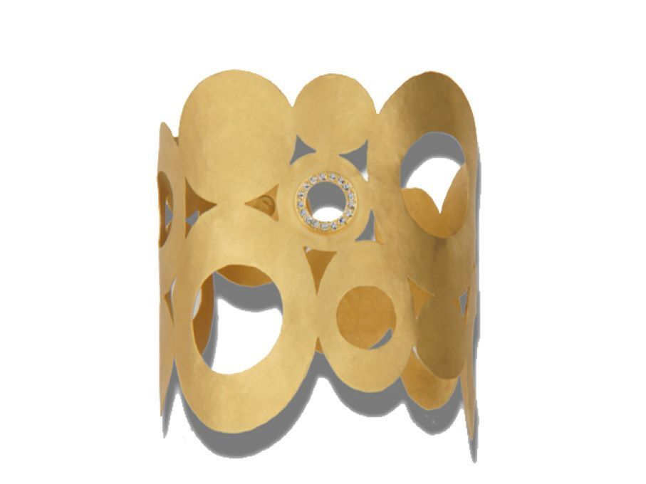 Malika Desert Gold Diamond Cuff